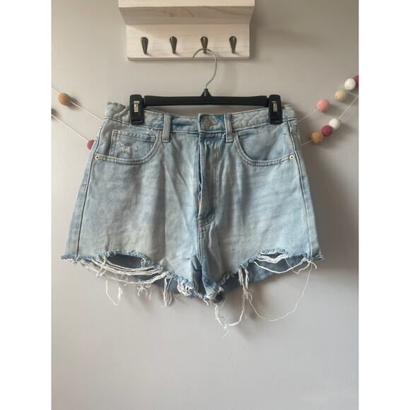 Wild Fable Highest Rise Distressed Cutoff Denim Shorts - Picture 1 of 6